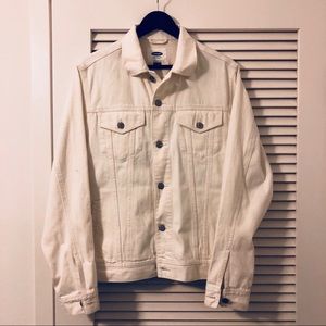 Old Navy Men’s White Denim Jacket